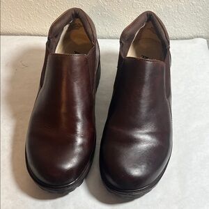 Elegant Brown Leather Women's Loafers